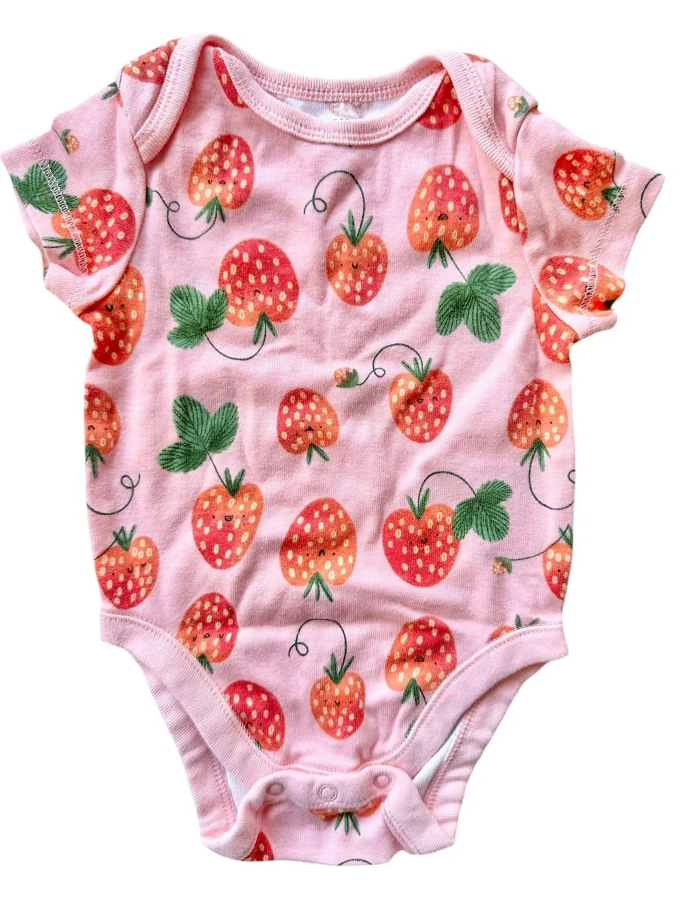 Old Navy summer themed short sleeve onesie bodysuit lot size 0-3 months